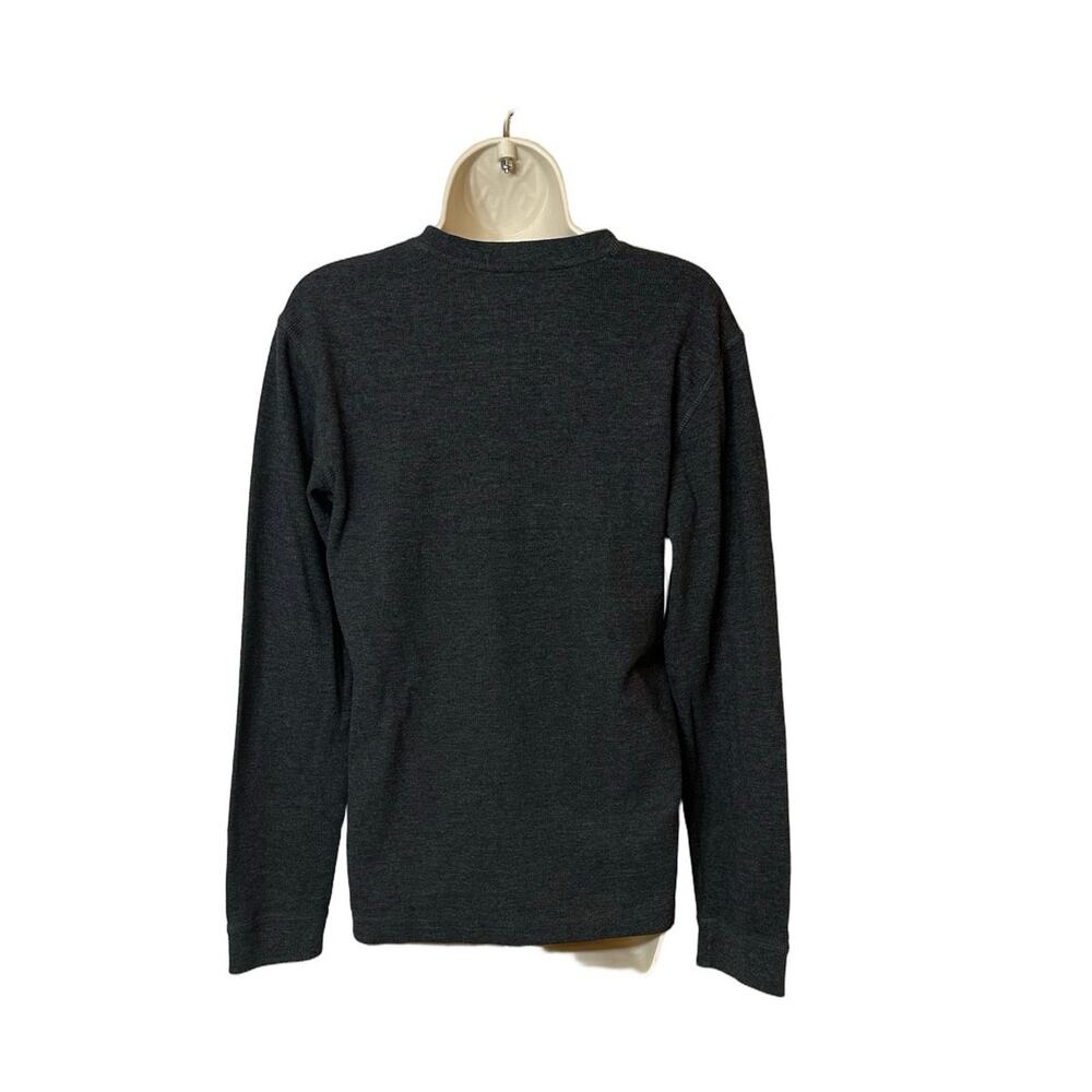 Realtree Gray Orange Logo Long Sleeve Soft Cozy Outdoor Top Men’s M - Picture 2 of 6